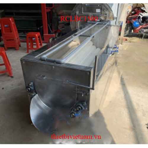 Máy rửa củ cải 7 trục 1500mm inox 304 không gỉ RCLBC1500