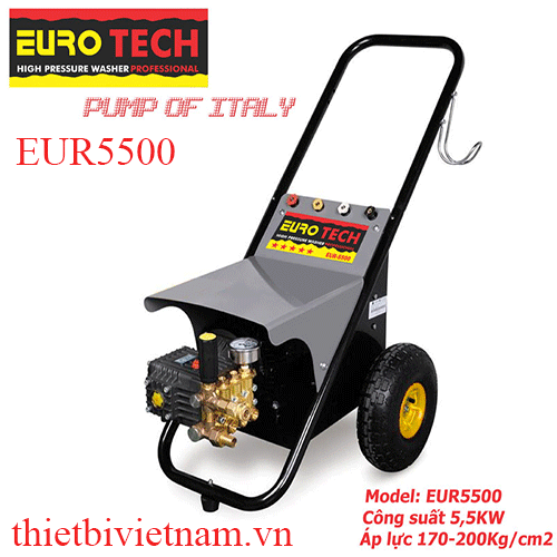 Máy rửa xe ITALY 5,5KW-200Bar EUROTECH EUR5500