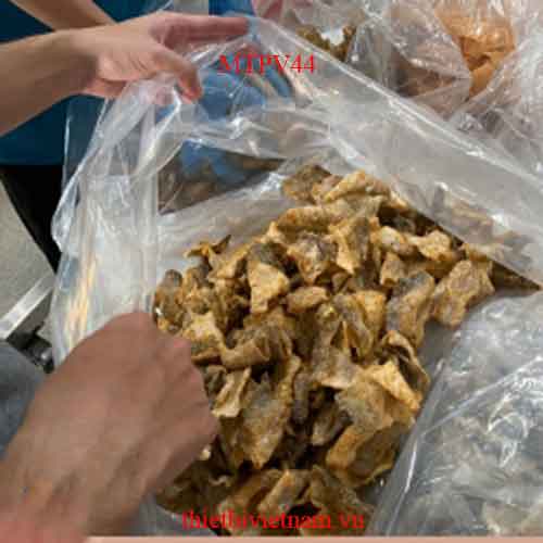 Máy sản xuất da cá basa tẩm gia vị vàng đều, thơm ngon MTPV44