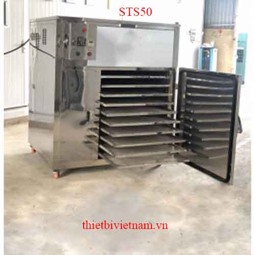 Máy sấy tôm khô, cá khô, mực khô và thực phẩm thủy sản STS50