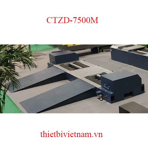 Máy thử phanh cuộn xe tải di động 4WD Cartesykj CTZD-7500M