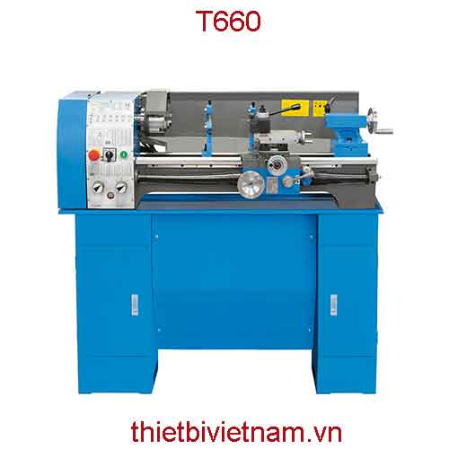 Máy tiện độ dài phôi max 660mm, tốc độ max 2000 vòng/phút hãng Fervi T660