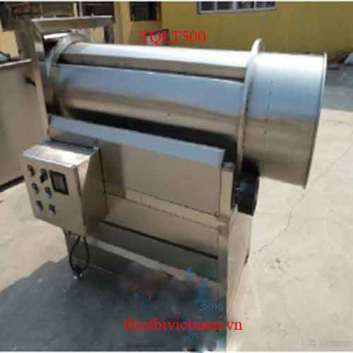 Máy trộn thực phẩm dạng liên tục, tẩm gia vị khoai tây chiên, snack, đậu phộng, hạt điều... TQLT500