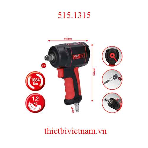 Máy vặn bulong khí nén mini 1/2 inch 1084Nm KS Tools model 515.1315