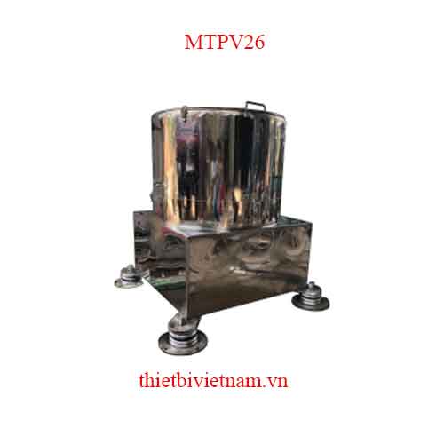 Máy vắt ly tâm inox có giảm rung lò xo hiệu quả MTPV26
