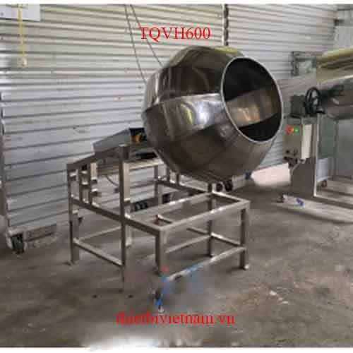Máy vê hạt trân châu, máy bọc bột đậu phộng da cá TQVH600