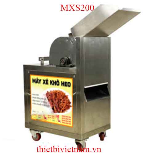 Máy xé khô heo giúp tăng năng xuất làm khô heo model MXS200