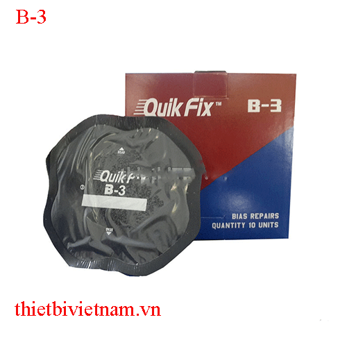 Miếng Vá Lốp Bố Chéo (Bias) Quik Fix B-3 100x100mm