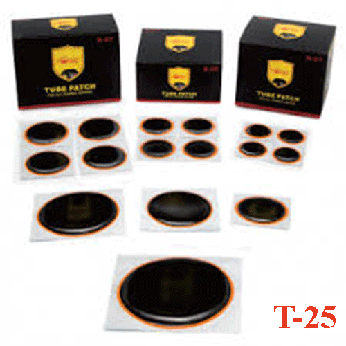 Miếng vá săm hình tròn đường kính 25mm + tuýp keo T-25