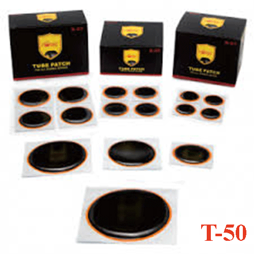 Miếng vá săm hình tròn đường kính 50mm + tuýp keo T-50