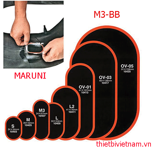 MIẾNG VÁ SĂM Ô TÔ M3-BB(OVAL 24X57MM) 32 MIẾNG/VỈ