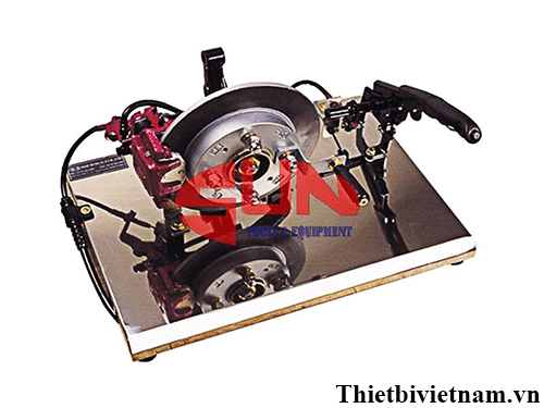 Mô hình cấu tạo phanh đĩa và phanh tay