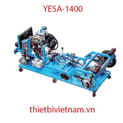 Mô hình giảng dạy hệ thống truyền động  động cơ đặt trước-truyền động cầu sau  (F/R) động cơ xăng hãng Yes01 YESA-1400 