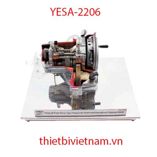 Mô hình giảng dạy hộp số cơ động cơ đặt  trước-truyền động cầu trước (F/F) hãng Yes01 YESA-2206