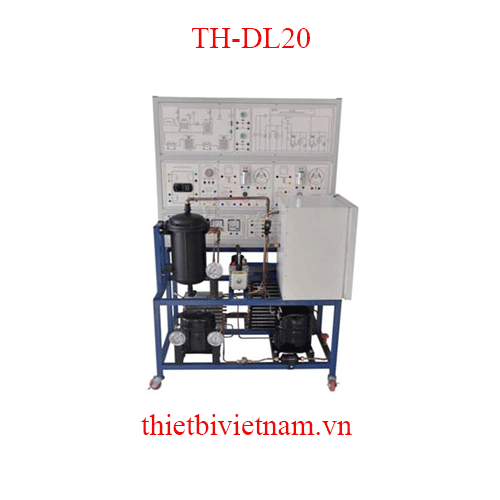 MÔ HÌNH KHO LẠNH GIẢI NHIỆT BẰNG KHÔNG KHÍ, HOẠT ĐỘNG CHU TRÌNH LẠNH HỒI NHIỆT TH-DL20