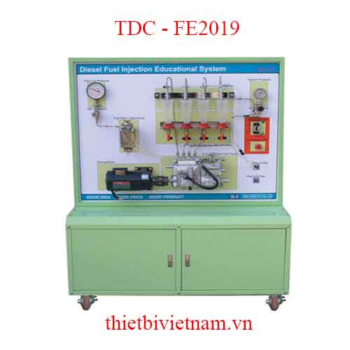 MÔ HÌNH THỰC HÀNH ĐÀO TẠO HỆ THỐNG CUNG CẤP NHIÊN LIỆU SỬ DỤNG BƠM PE MODEL TDC - FE2019