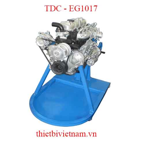 MÔ HÌNH THỰC HÀNH ĐÀO TẠO KỸ NĂNG THÁO LẮP, ĐO KIỂM ĐỘNG CƠ DIESEL 4 XYLANH DÙNG BƠM PE MODEL TDC - EG1017