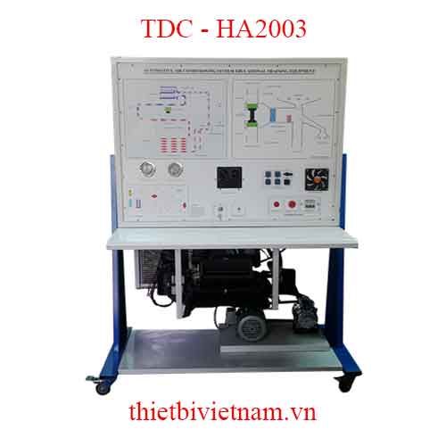 MÔ HÌNH THỰC HÀNH THIẾT BỊ ĐÀO TẠO VẬN HÀNH, DẪN ĐỘNG BẰNG MOTOR ĐIỆN MODEL TDC - HA2003