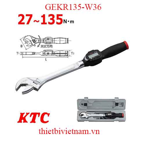 Mỏ lết lực loại pin sạc KTC GEKR135-W36