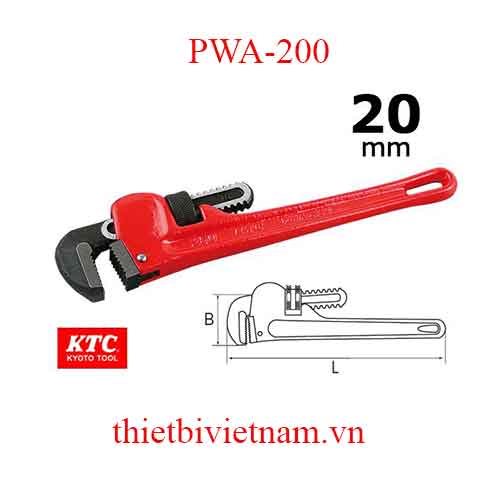Mỏ lết răng hãng KTC PWA-200