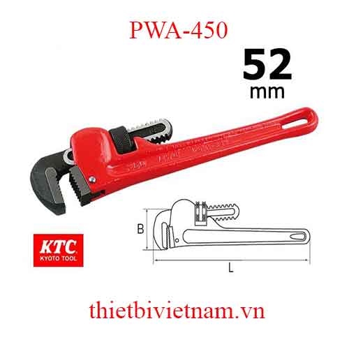 Mỏ lết răng hãng KTC PWA-450