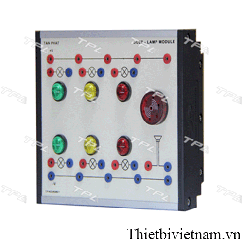 Module đào tạo lắp đèn báo, còi báo (Bộ hiển thị đèn còi) TPAD.K0801