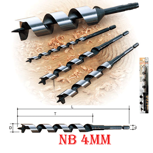 Mũi khoan gỗ ngắn Onishi 1 NB 4MM 
