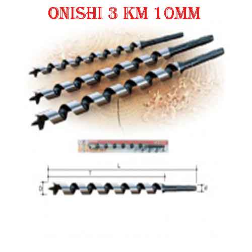 Mũi khoan sâu gỗ Onishi 3 KM 10MM