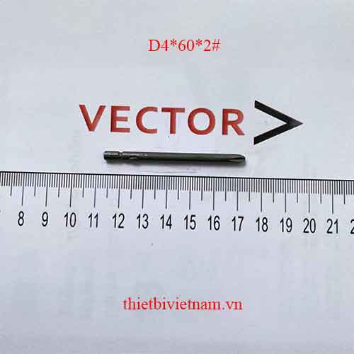 Mũi vặn vít 4 cạnh dài 60 #2 D4*60*2#