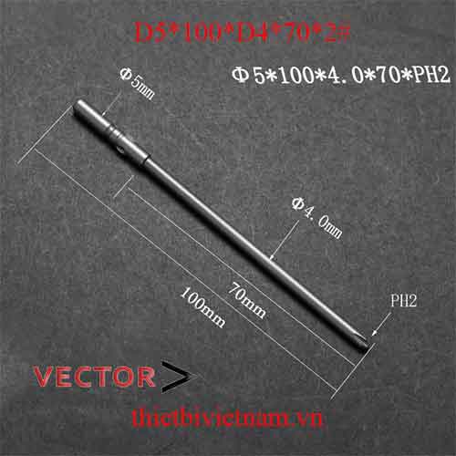 Mũi vặn vít D5*100*D4*70*2#