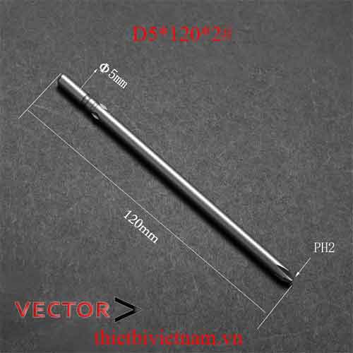 Mũi vặn vít D5*120*2#