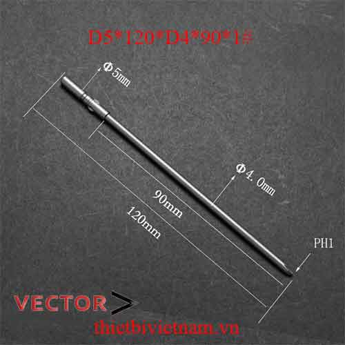Mũi vặn vít D5*120*D4*90*1#