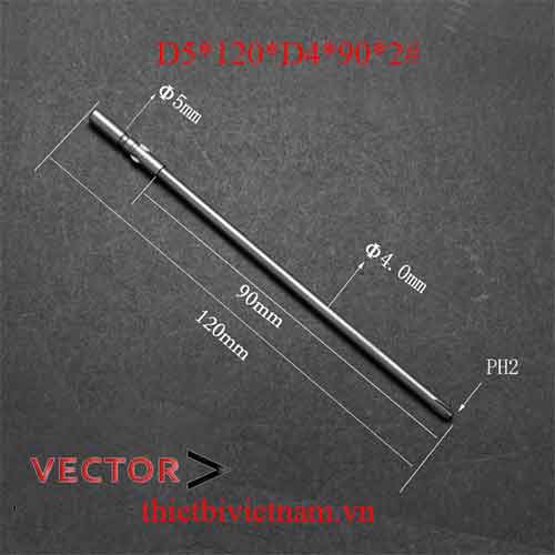 Mũi vặn vít D5*120*D4*90*2#