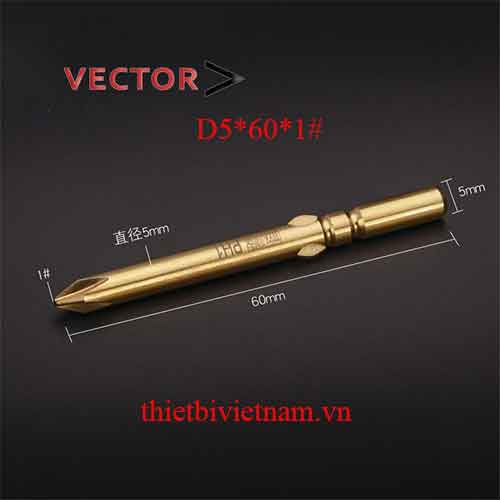 Mũi vặn vít D5*60*1#