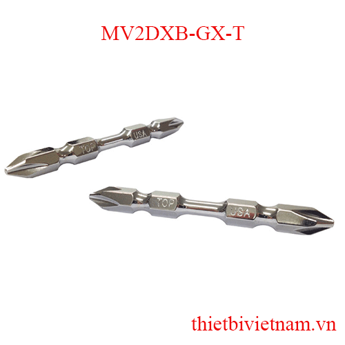 Mũi vít 2 đầu TOP BÓNG ngắn ( PH2 x  65mm ) mũi vít giảm xốc MV2DXB-GX-T