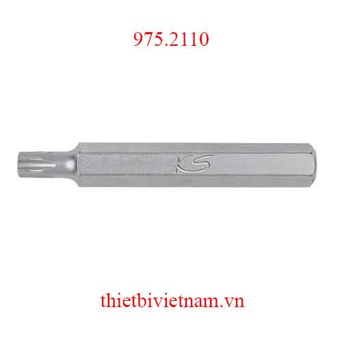 Mũi vít đầu Torx hoa thị có lỗ 10mm-TB10 model 975.2110 KS Tools