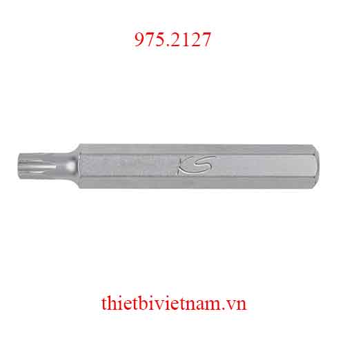 Mũi vít đầu Torx hoa thị có lỗ 10mm-TB27 model 975.2127 KS Tools