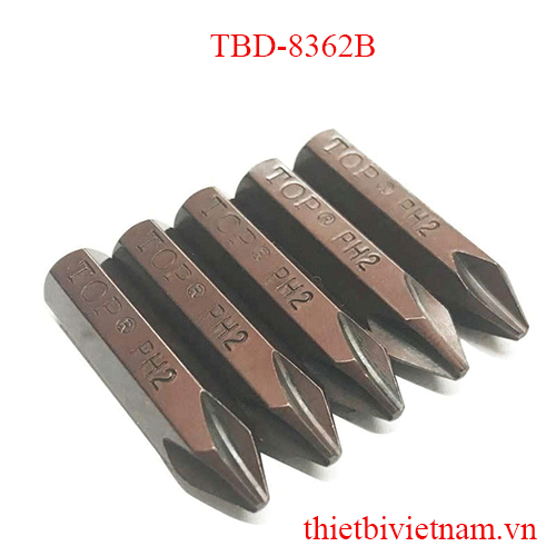 Mũi vít đóng nâu ngắn 5 ly (+)  (PH2 x  36 mm) TOP TBD-8362B