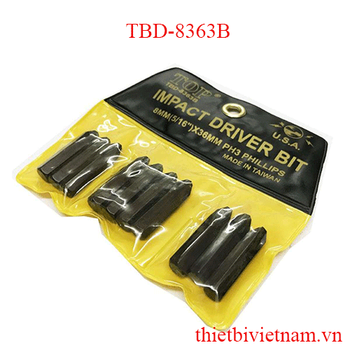 Mũi vít đóng nâu ngắn 6 ly (+)  (PH3 x  36 mm) TOP TBD-8363B