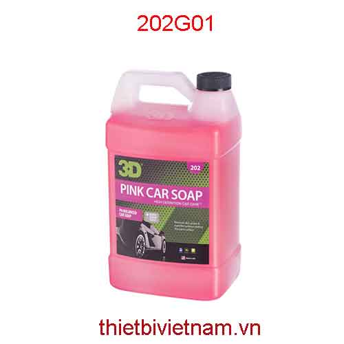 Nước rửa xe hãng 3D Pink Car Soap 1 Gallon (3,8L) | 202G01
