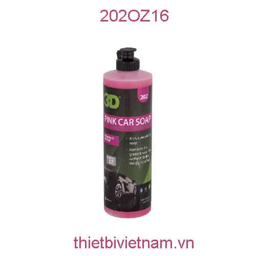 Nước rửa xe hãng 3D Pink Car Soap 16 Oz (470ml) | 202OZ16