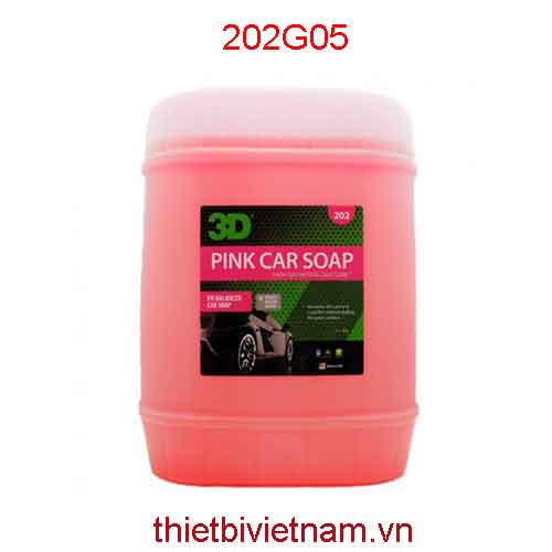 Nước rửa xe hãng 3D Pink Car Soap 5 Gallon (19L) | 202G05