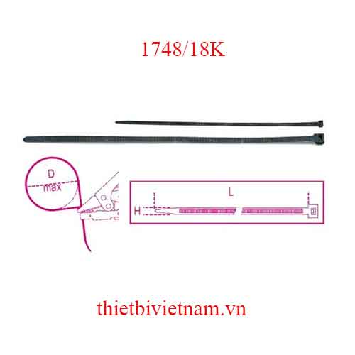 NYLON CABLE TIES SELF-LOCKING BETA MODEL 1748/18K