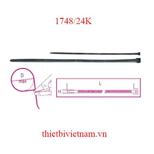 NYLON CABLE TIES SELF-LOCKING BETA MODEL 1748/24K
