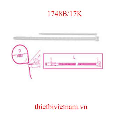 NYLON CABLE TIES SELF-LOCKING BETA MODEL 1748B/17K