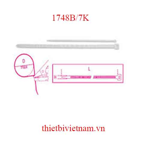 NYLON CABLE TIES SELF-LOCKING BETA MODEL 1748B/7K