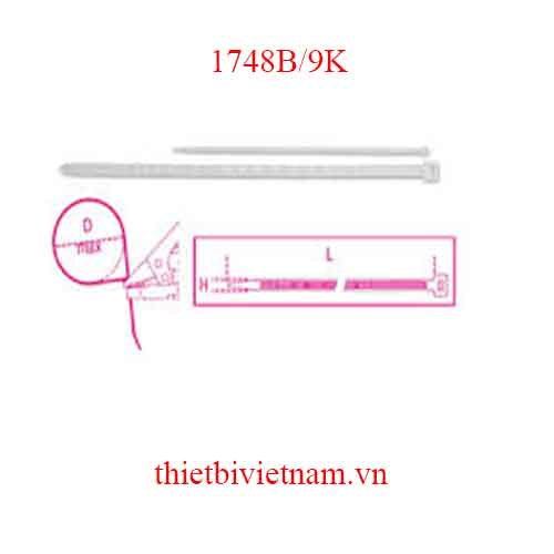 NYLON CABLE TIES SELF-LOCKING BETA MODEL 1748B/9K