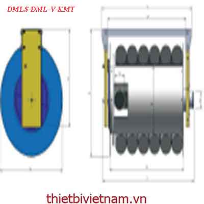 Ống hút lắp khí xả cục bộ kiểu cố định Chiều dài 8m  DMLS-DML-V-KMT