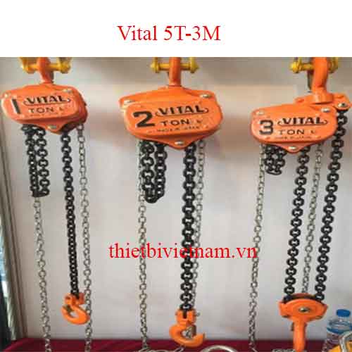 Pa lăng xích kéo tay Vital 5T-3M ( 5 tấn)