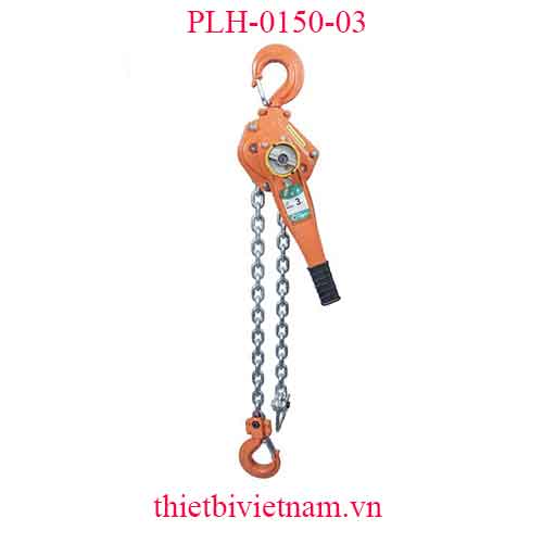 Pa lăng xích lắc tay 1.5 tấn, chiều cao nâng 3,5m Powerram PLH-0150-03
